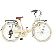 Via Veneto Mädchen- und Damenfahrrad Giuly Lady 24" 6V Größe 38 Beige Cappuccino