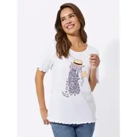 Sieh an! Kurzarm-Shirt in weiß-marine | Gr.: 54
