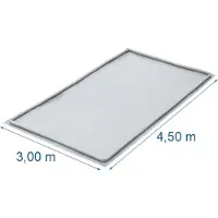 Pricenet Vorzeltboden mit aufblasbarem Rand 3 x 4,5 Meter Überschwemmungsschutz Schutzplane für Vorzelt Teppich 4x6m – Zeltunterlage als Abdeckplane Gewebeplane Camping für Wohnwagen Vorzeltteppiche 2025