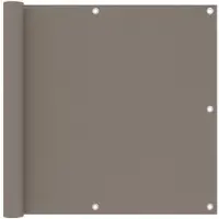 OEM Luxus Balkon Schirm 90x500 cm Oxford Stoff Taupe UV-beständig Wind- und Sonnenschutz