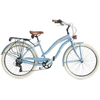 Via Veneto Bici Cruiser „Sun on the Beach Lady“ 26 Zoll, 6 V, hellblau