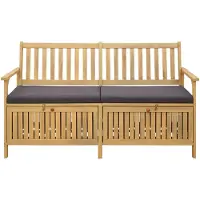 vidaXL Garten-Aufbewahrungsbank 2 -Seater 148 x 63 x 84 cm