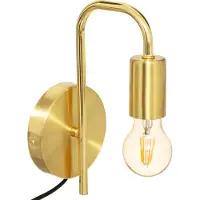 Atmosphera Keli Wandleuchte - goldfarbenes Metall, 12 cm
