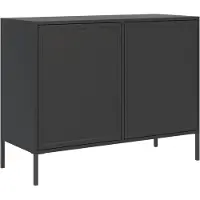 Selsey Velveto – Sideboard 2-türig, Schwarz, 100 cm