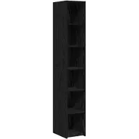 Syfax Highboard Schwarze Eiche 30 x 41 x 185 cm Holzwerkstoff