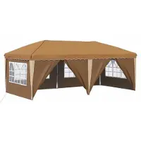 StarTech.com Pop-up Partyzelt - 575x288x245 cm - 3-stufig höhenverstellbar - 6 Seitenwände - 210D Oxfordgewebe, wasserdicht, UV-Schutz - Kunststoffgestell - Orange