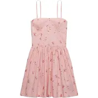 Superdry für Damen. W8011971A Cami Kleid rosa (XS), Lässig, Baumwolle, Ärmellos / Hosenträger