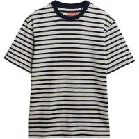 Superdry für Herren. M1012290A Merchant Stripe T-shirt weiß, marineblau (L), Lässig, Baumwolle, Kurzarm