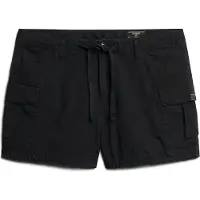 Superdry für Damen. W7110424A Cargo-Shorts schwarz (S), Lässig, Baumwolle