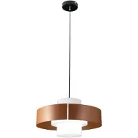 FABAS LUCE Loto Pendelleuchte Ø450 mm aus Metall und mundgeblasenem Glas, E27 40W Fassung, IP20, Schutzklasse 1 - Elegantes, modernes Design