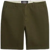 Superdry für Herren. M7110487A Shorts Premium Textured Chino grün (32), Lässig, Baumwolle