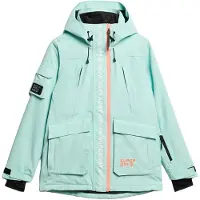 Superdry für Damen. WS110165A Skijacke Ultimate Rescue türkis (XS), Sportlich, Schnee, Recyceltes Polyester, Nachhaltig