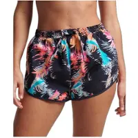 Superdry für Damen. W7110347A Marinefarbene Strandshorts im Vintage-Look (XL), Lässig, Nachhaltig, Recyceltes Nylon