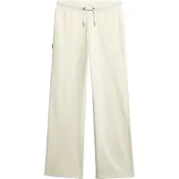 Superdry für Damen. W7011203A Jogger-Hose Velour Wide Leg gebrochenes Weiß (S), Lässig, Baumwolle