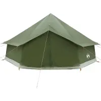 vidaXL Tipi Zelt 12 Personen Armeegrün Polyester und Stahl
