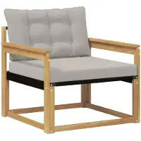 vidaXL Outdoor-Sofagarnitur Massives Akazienholz und Textilene