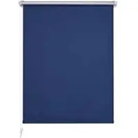 Liedeco Rollo Klemmfix, verdunkelnd, dunkelblau, 80 x 210cm, Thermorollo, zum Klemmen, ohne Bohren