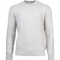 JOOP! JEANS Herren Strickpullover - Laurelor, Feinstrick, Wolle, Rundhals, Bündchen, einfarbig Hellgrau / 2XL