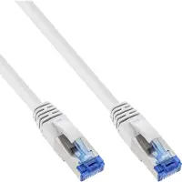 InLine Patchkabel, S/FTP (PiMf), Cat.6A, halogenfrei, weiß, 20m, 20 m, Cat6a, S/FTP (S-STP), RJ-45, RJ-45, Weiß