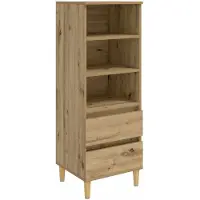 Syfax Highboard Artisan-Eiche 40 x 36 x 110 cm Holzwerkstoff