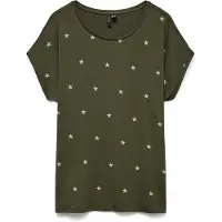 Vero Moda "VMAVA SS TOP MULTI AOP NOOS" Materialmix, regular fit