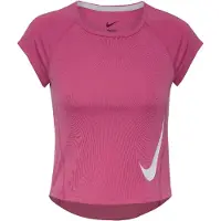 Nike - Women's Swoosh Run Dri-FIT S/S Running Top - Laufshirt Gr M rosa