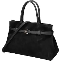Chiara Ferretti Borsa a mano da donna Italy Modello Marcella 100% pelle Black B ONE 37x24x18 cm 2218- NERO