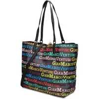 Gian Marco Venturi Elegante, veganes Einkaufstaschenmodell von Gianmarco Venturi, vielseitige Handtasche für Damen