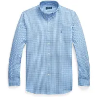 Ralph Lauren für Herren. 710928255004 Custom Fit Hemd aus Stretch-Popeline blau (3XL), Lässig, Baumwolle, Klassisch, Langarm