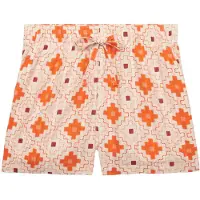 Superdry für Damen. W7110497A Bedruckte Strandshorts orange (XS), Lässig, Baumwolle
