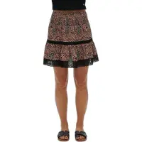 Superdry Printed Lace Trim Kurzer Rock