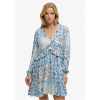 Superdry Woven Tiered Langärmliges Kurzes Kleid