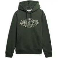 Superdry für Herren. M2014299A Outdoor Co Entspanntes grünes Sweatshirt (S), Lässig, Baumwolle, Langarm