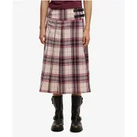 Superdry Check Pleated Midirock