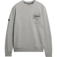 Superdry für Herren. M2014294A Utility Lose Sweatshirt grau (XL), Lässig, Baumwolle