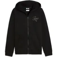 Puma Kapuzensweatshirt "ESS SCRIPT FULL-ZIP HOODIE FL G", mit Kapuze, mit Kängurutasche, mit Logodruck, Regular Fit