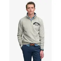 Superdry für Herren. M2014478A Vintage Athletic Half Zip Sweatshirt grau (M), Lässig, Baumwolle