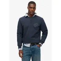 Superdry für Herren. M2014090A Sportliches blaues Trikot (XL), Lässig, Baumwolle