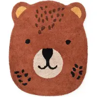 Hanse Home Kinderteppich "Berry", braun (braun multifarben), B:120cm H:10mm L:149cm, Baumwolle, Teppiche, Kinderteppich, Waschbar, Handgemacht, Baumwolle, Rutschfest Spielteppich Kinderzimmer