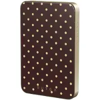 Burga Magnetische Powerbank 5.000 mAh - MagSafe und Qi2 - Sorry Busy / Gold