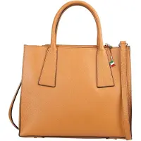 DrachenLeder Florence Leder Tasche Damen Handtasche tan hellbraun 13x32x27cm OTF183C4