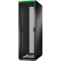 Schneider Electric ER6222 Easy Rack 600mm/42HE/1200mm mit Dach, Seitenwand, Rollen, Füßen und 4 Halterungen, ohne Boden, schwarz