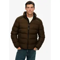Superdry für Herren. M5012287A Sport-Pufferjacke braun (S), Lässig, Polyester