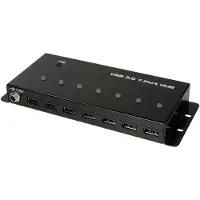 Logilink UA0317, USB 3.2 Gen 1 (3.1 Gen 1) Type-B, USB 3.2 Gen 1 (3.1 Gen 1) Type-A, 5000 Mbit/s, Schwarz, Metall, Gleichstrom
