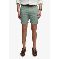 Superdry für Herren. M7110486A Premium Regular Regular Short Chino grün (34), Lässig, Baumwolle