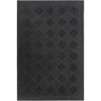 Kayoom Fußmatte "Elegant Entry 125", schwarz, B:40cm H:6mm L:60cm, Gummi, Teppiche, Fußmatte, Türmatte, Gummi, Eingang