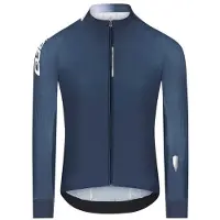 Q36.5 - Gregarius Hybrid Collar Fade L/S Jersey - Radtrikot Gr L blau