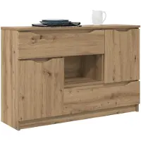 vidaXL Sideboard Artisan-Eiche 100 x 30 x 65,6 Holzwerkstoff