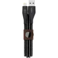 Belkin DuraTek Plus, 3 m, Lightning, USB A, Männlich, Männlich, Schwarz
