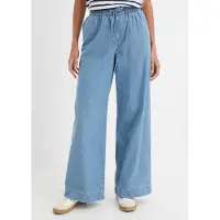 Bonprix Weite Jeans mit Gummibund, Loose Fit, aus reiner Baumwolle